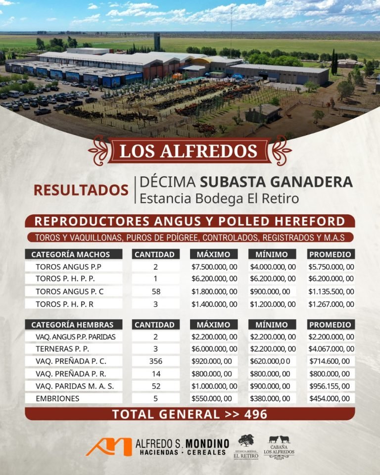 Resultados Cabaña Los Alfredos