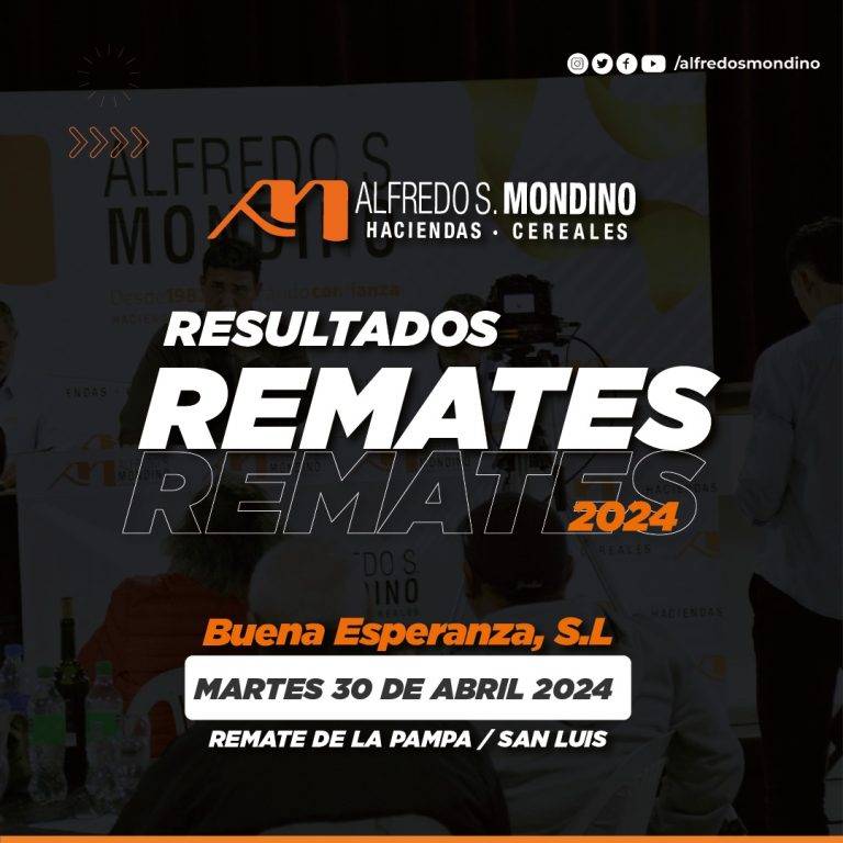 Resultados Remates Buena Esperanza