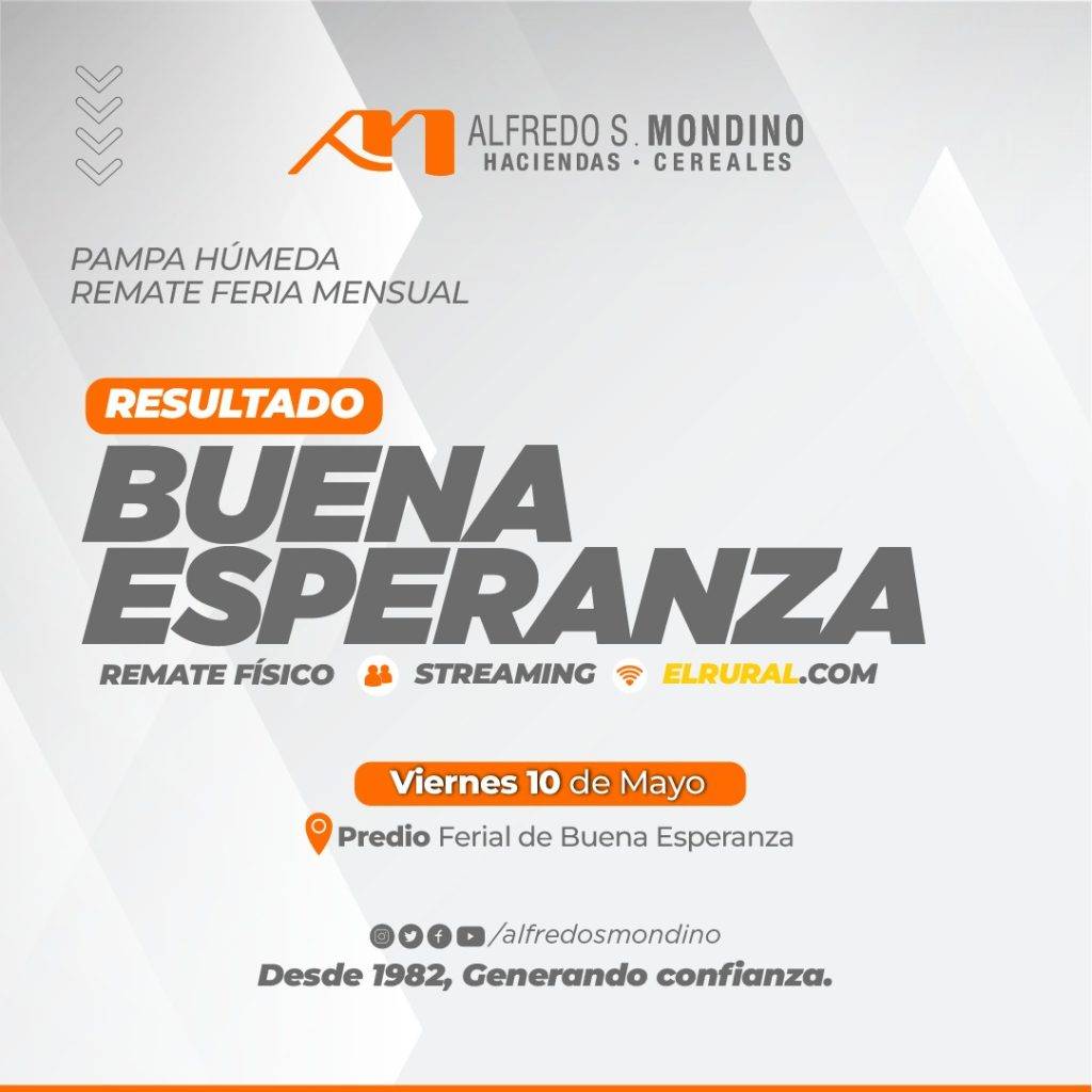 Resultados Remate Buena Esperanza 10 de mayo