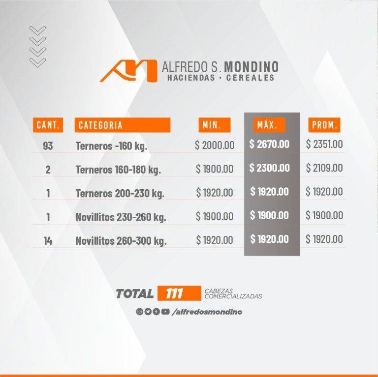 Resultado Machos Villa Huidobro