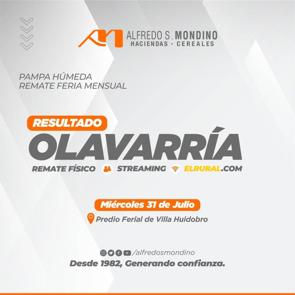 Resultados Remate 31 de julio-Olavarría