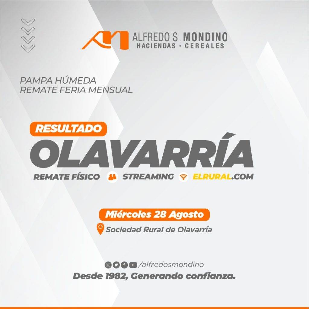 Resultados Remate Olavarría 28 de Agosto