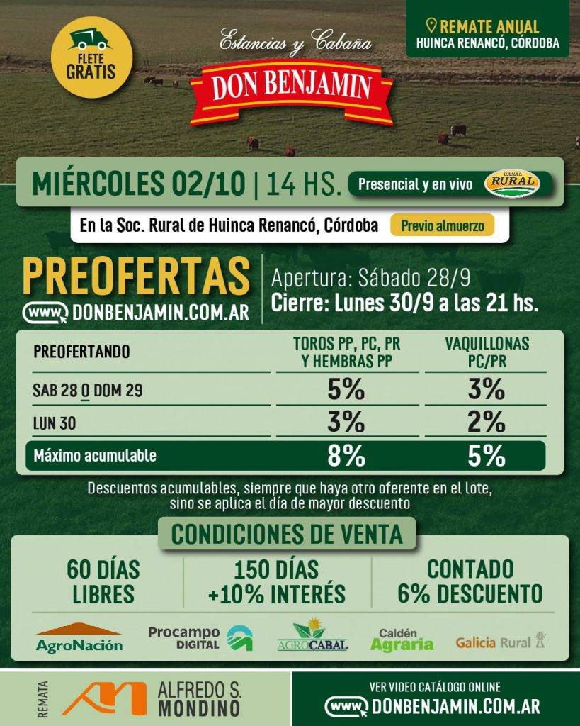 Remate Anual Don Benjamín