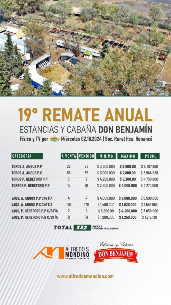 Resultado Don Benjamín