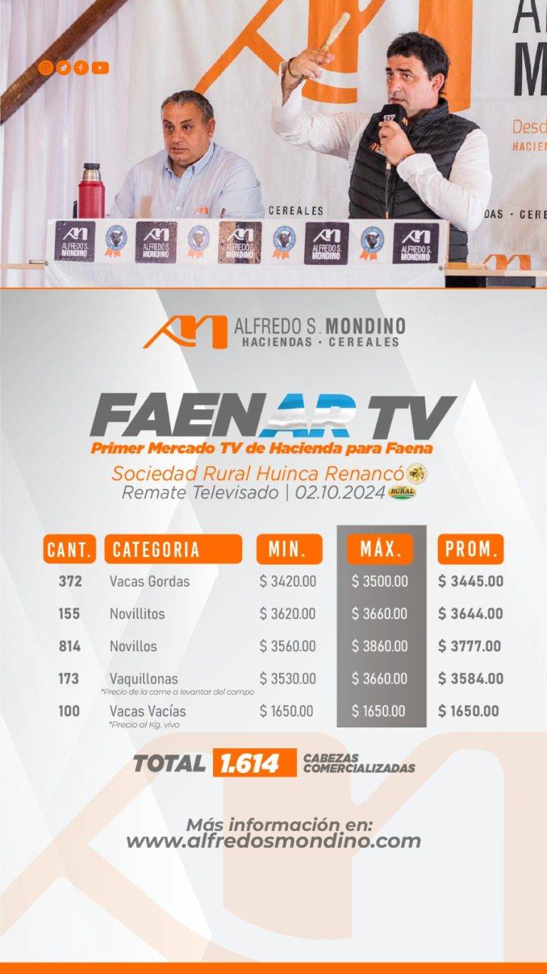 Resultado Faenar TV