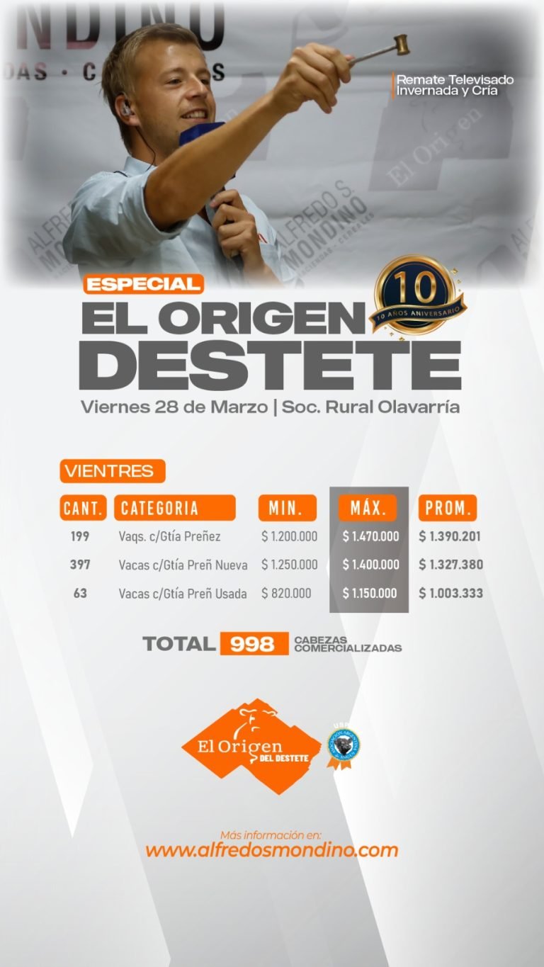 Resultado Vientres 28 de marzo