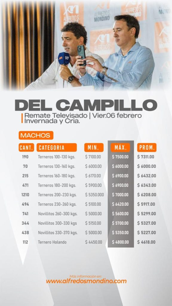 Resultado Machos- Remate Del Campillo