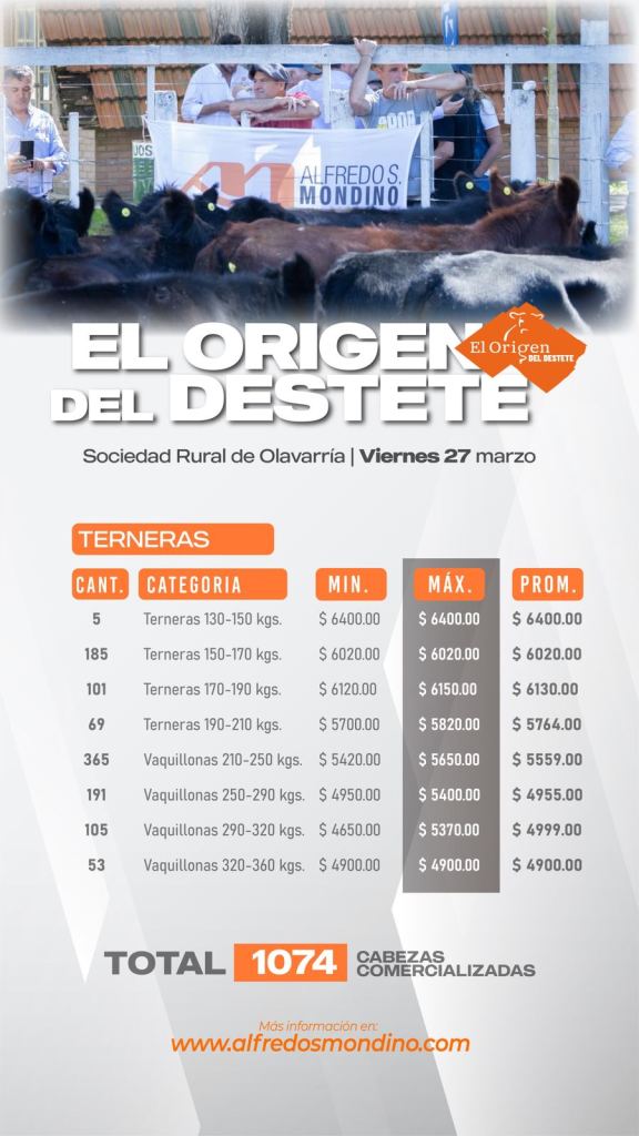 Resultado El Origen del Destete