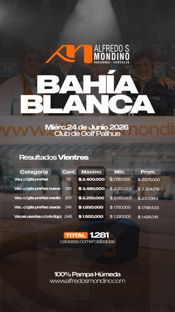 Resultado Vientres- Bahía Blanca 24-06-2026